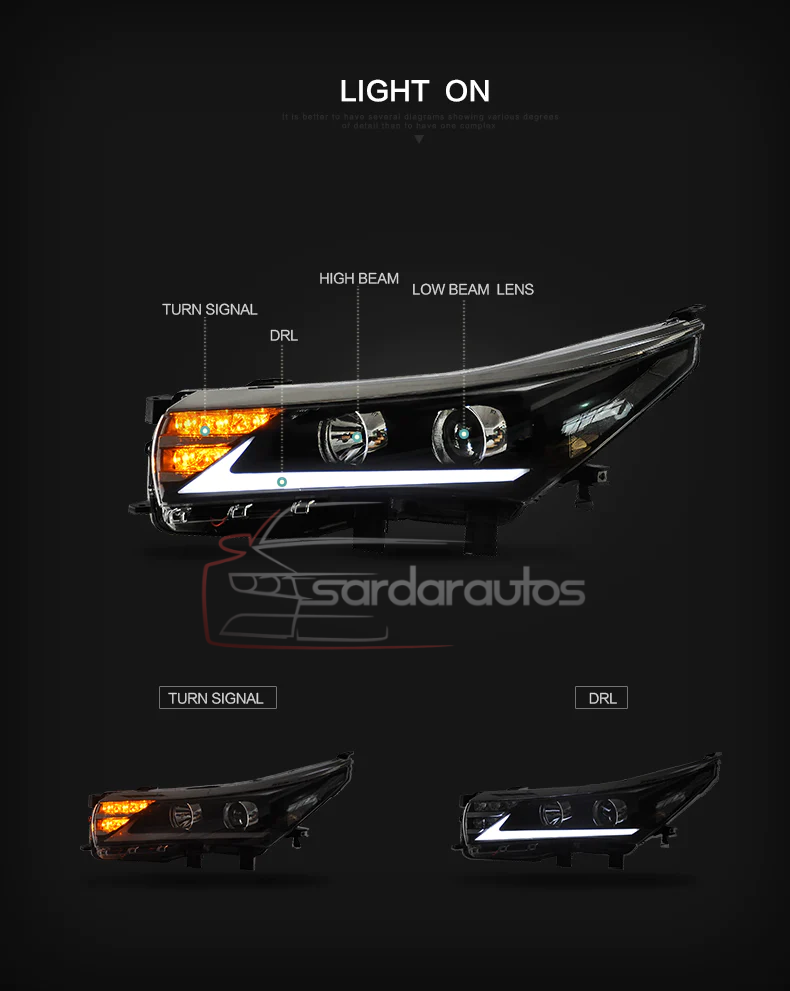 Corolla NIke Headlamps/headlights 2015-2018