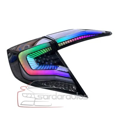 Honda Civic X 10 Gen RGB Rear Lamps / Taillights Snake Style (2016-2021)