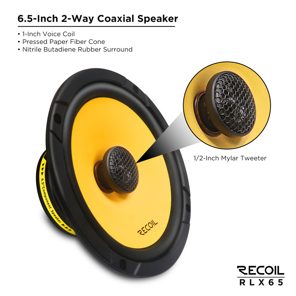 RLX65 Level-3 Series 6.5-Inch Car Audio Coaxial Speaker System