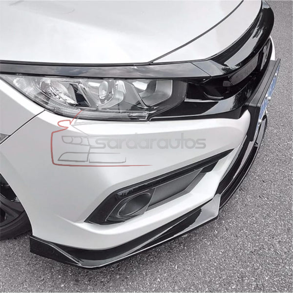 Honda Civic X Front & Side Bumper Splitter OEM Fitting 2016-2021