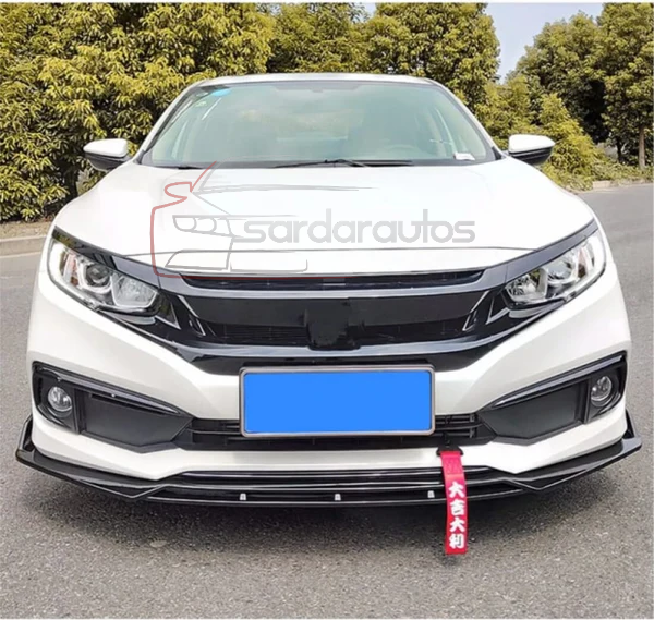 Honda Civic X Front & Side Bumper Splitter OEM Fitting 2016-2021