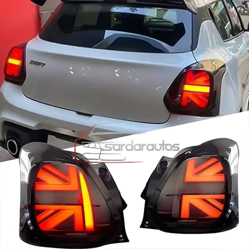 Suzuki Swift Mini Cooper Union Jack Style Tail Lights (2018-2026)