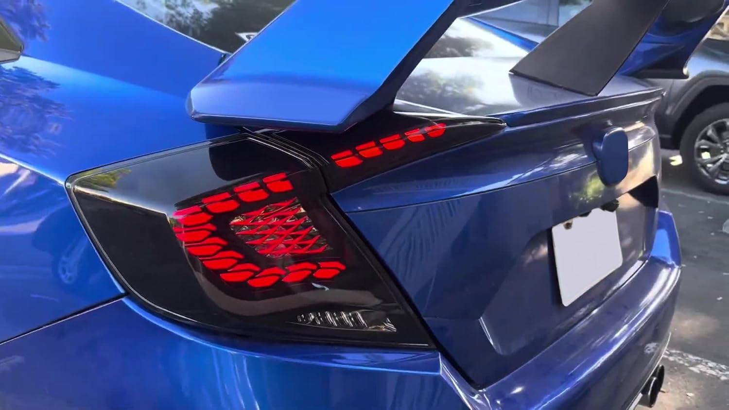 Honda Civic (2016-2021) Snake Style V2 Smoke