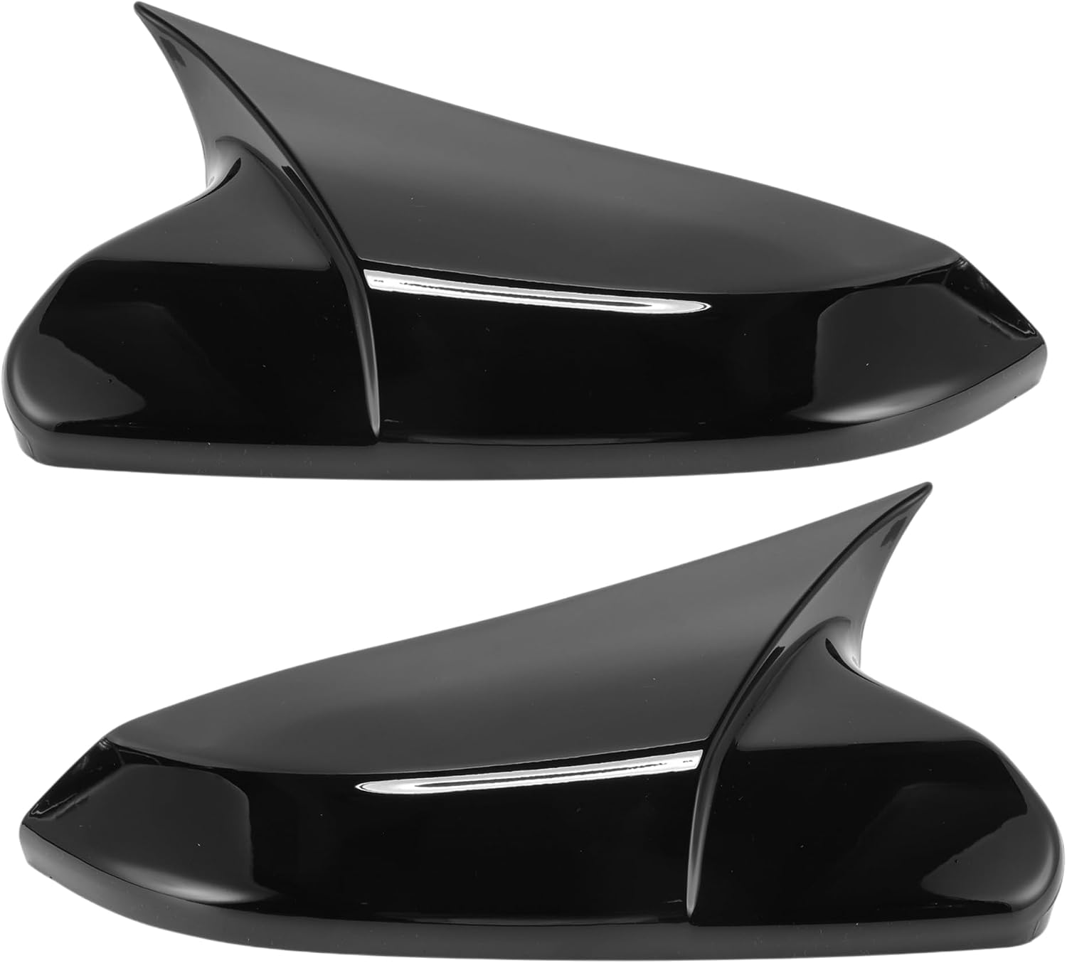 Honda Civic Carbon Fiber- Gloss Black Side Mirror Cover Batman Style 2016-2021
