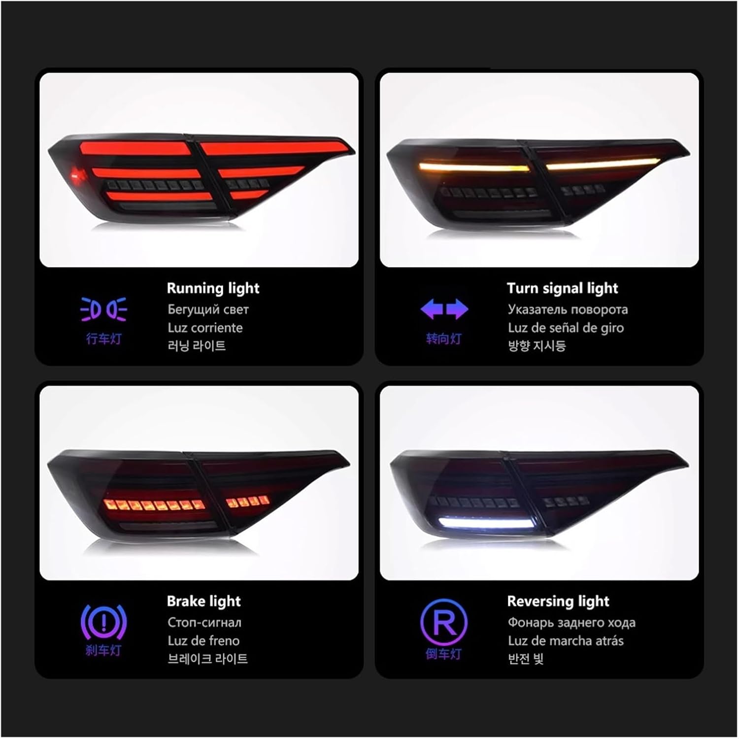 Honda Civic (2022-2026) Mugen Taillights Smoke
