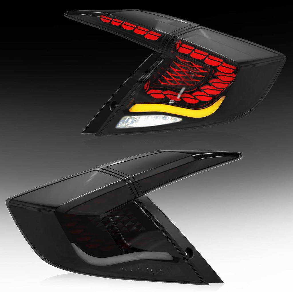 Honda Civic (2016-2021) Snake Style V2 Smoke