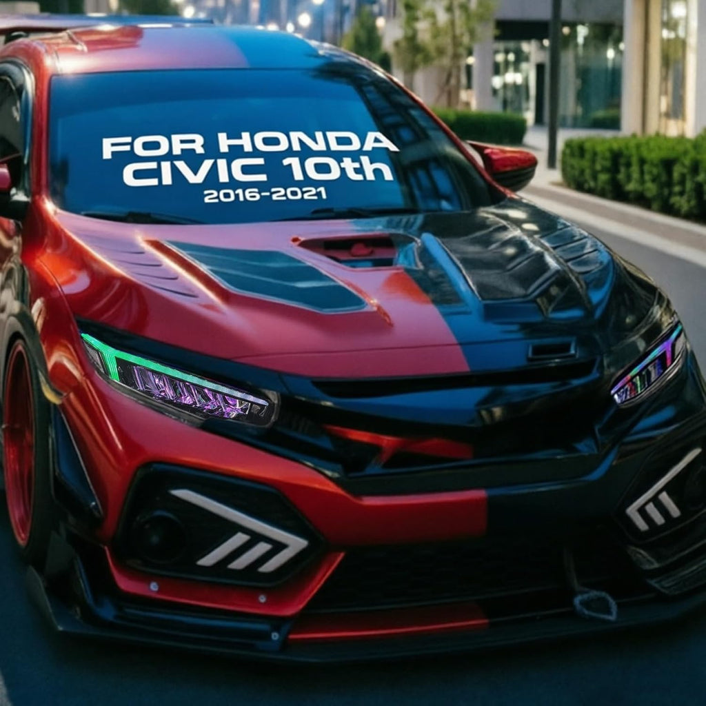 Honda Civic (2016-2021) RGB Audi Style Head Lights Mobile App Control