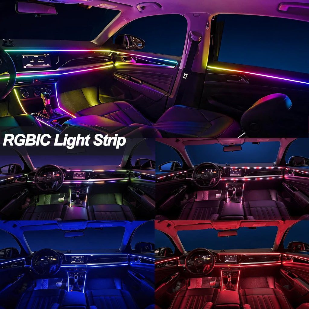 APEX GLOW Premium Dynamic Ambient Lighting 6 In 1 Package