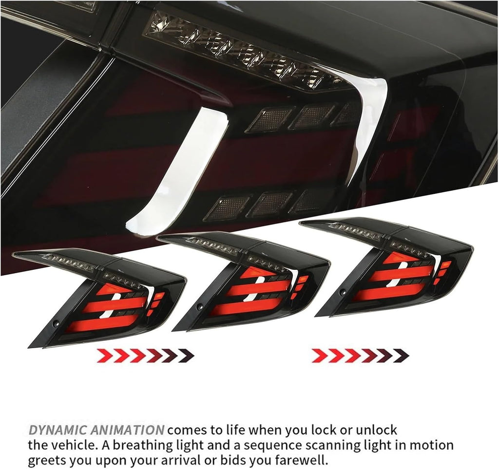 Honda Civic (2016-2021) Mugen Taillights-Tail Lamps