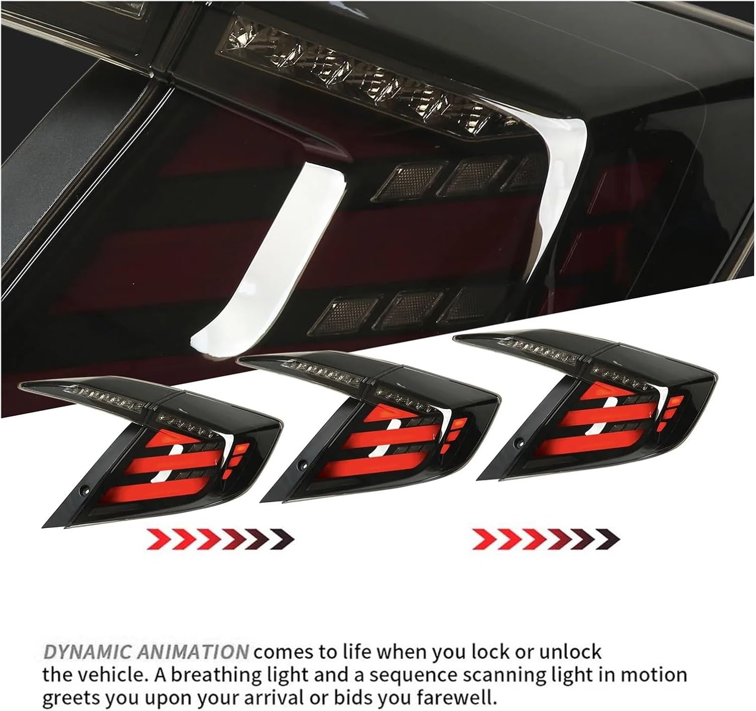 Honda Civic (2016-2021) Mugen Taillights-Tail Lamps