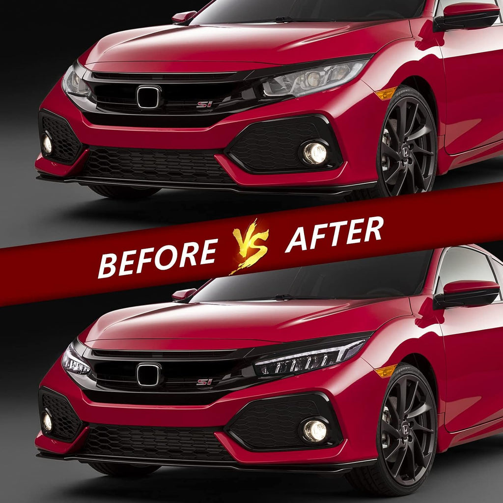 Honda Civic (2016-2021) Audi Style Headlights Version 1