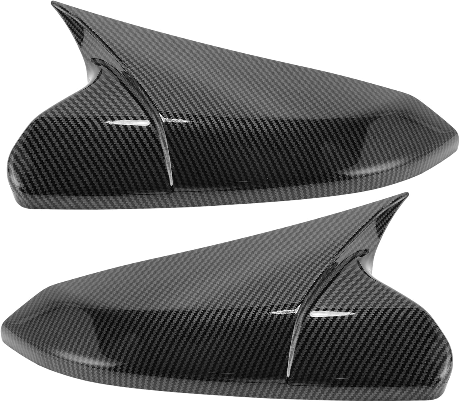 Honda Civic Carbon Fiber- Gloss Black Side Mirror Cover Batman Style 2016-2021