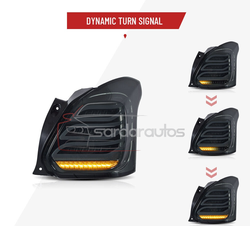 Suzuki Swift Matrix Style Tail Lights (2018-2026) RED/SMOKE