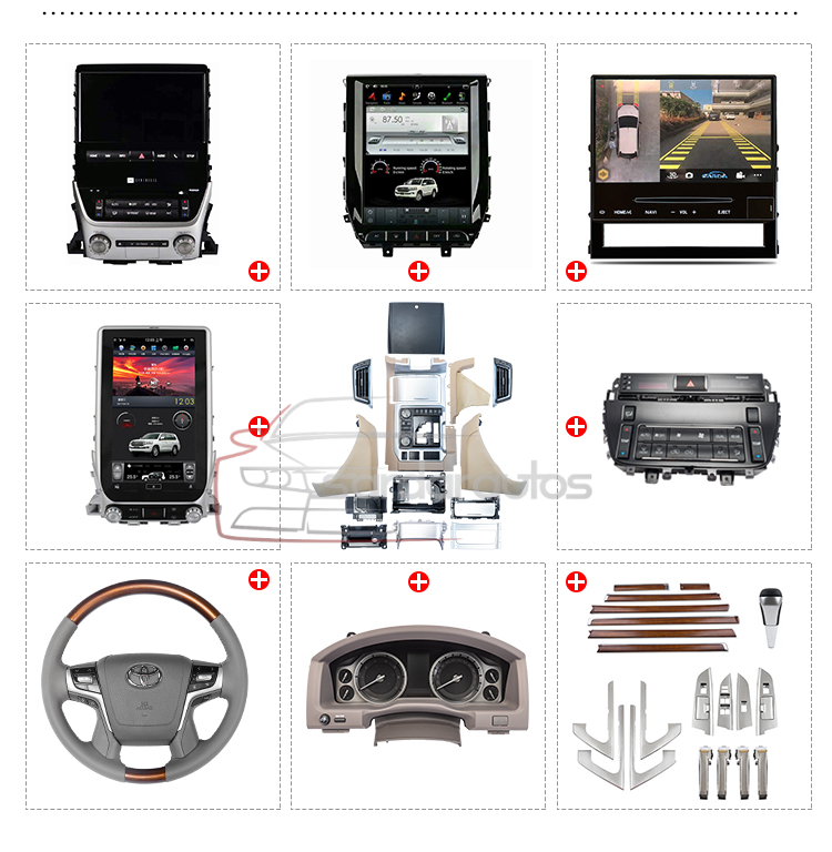 Toyota Land Cruiser LC200 ZX Interior Conversion Kit - With Android LCD - Model 2008 - 2018
