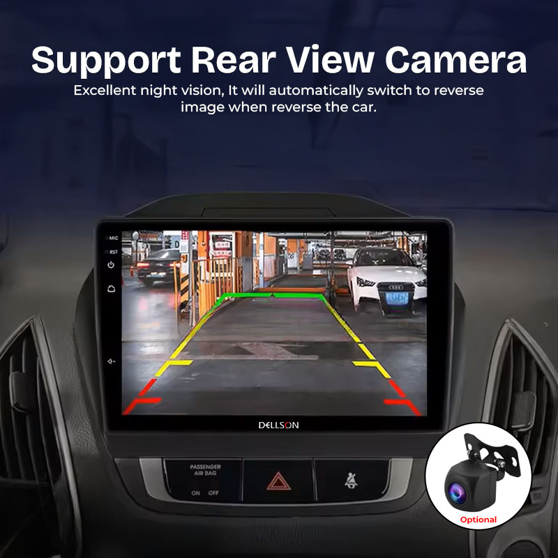 Dellson 9550 QLED Android CarPlay LCD Panel 2GB+32GB Fits in all Cars