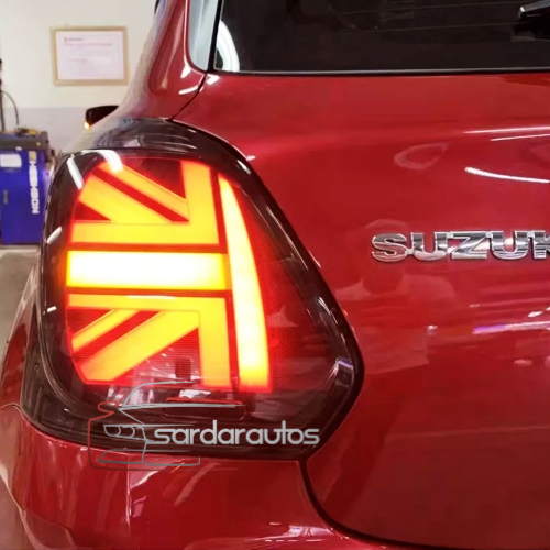 Suzuki Swift Mini Cooper Union Jack Style Tail Lights (2018-2026)