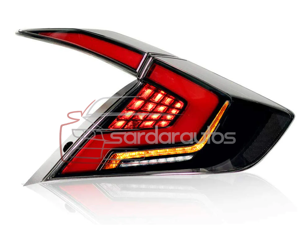 Honda Civic 2016–2021 Audi Style Tail Lights (Civic X Rear Lamps)