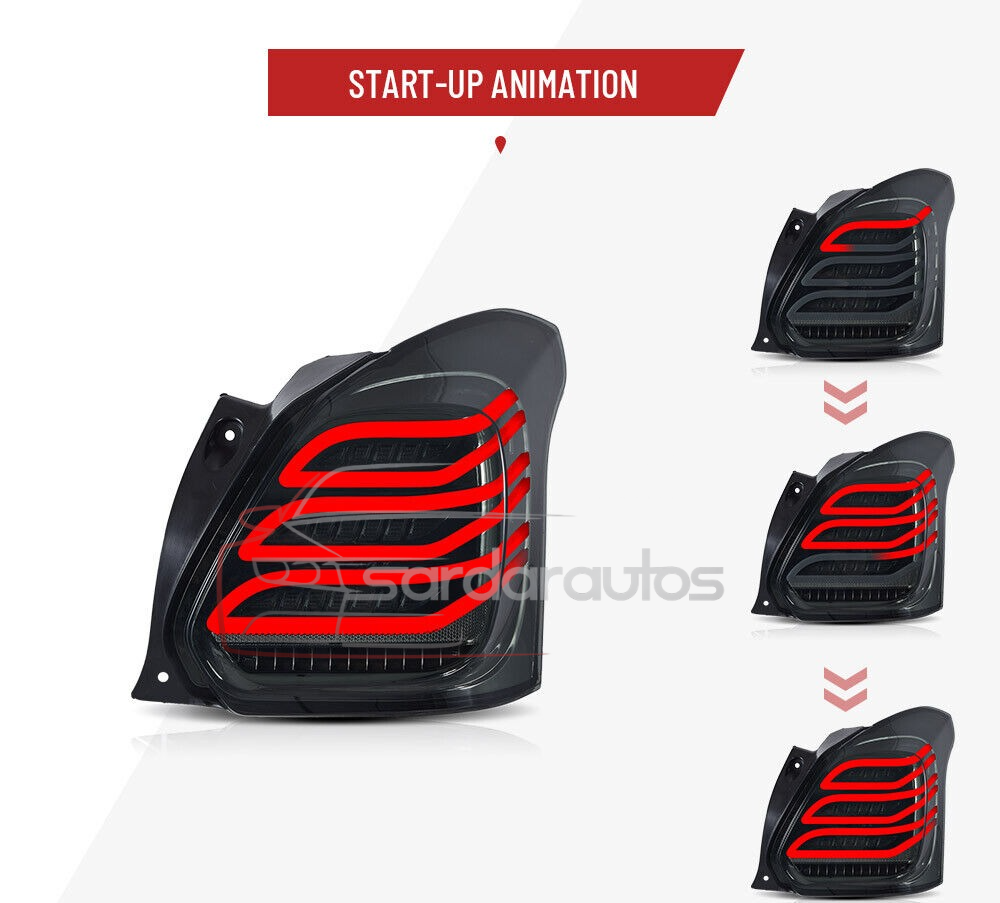 Suzuki Swift Matrix Style Tail Lights (2018-2026) RED/SMOKE