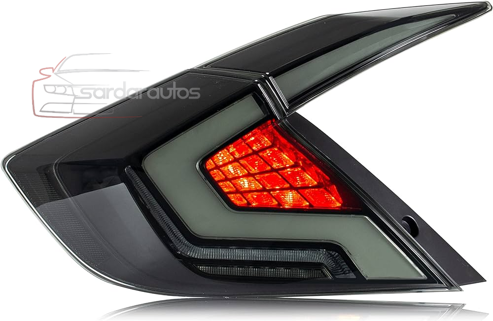 Honda Civic X 10 Gen RGB Taillights / Tail Lamps Audi Style (2016-2021)