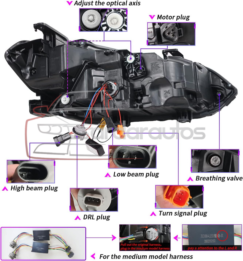 Honda Civic 11 Gen 2022-2024 LED Headlight Front Lamps