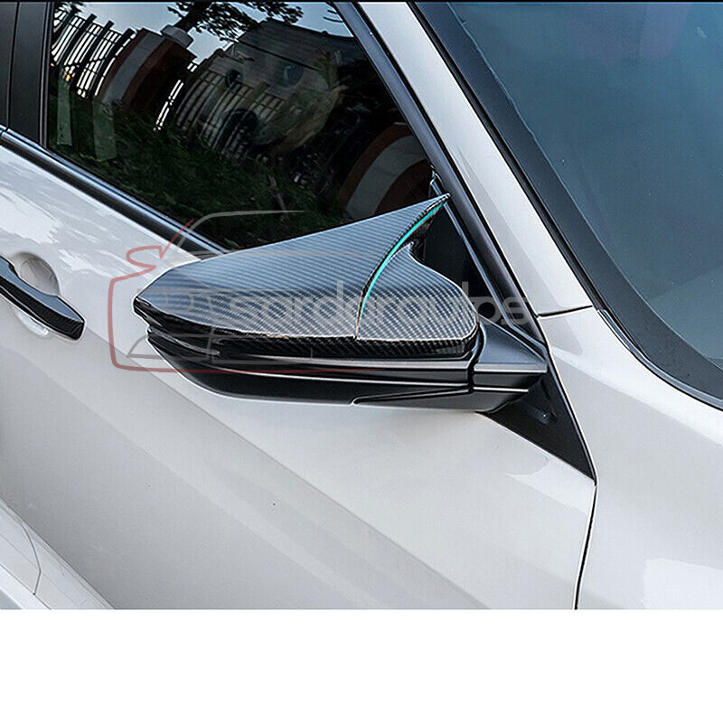 Honda Civic Batman Style Carbon Fiber Side Mirror Cover 2016-2021